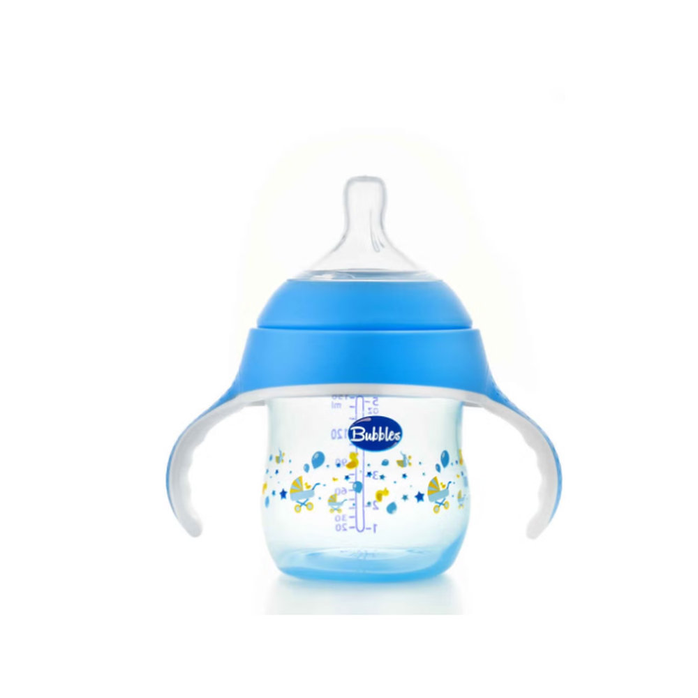 BUBBLES NATURAL FEEDING BOTTLE 150 ML WITH HAND