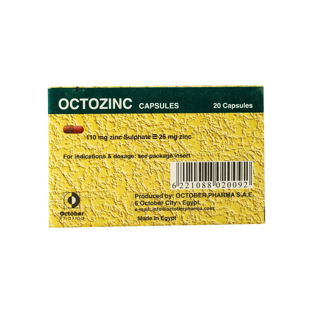 OCTOZINC 25MG 20CAP.