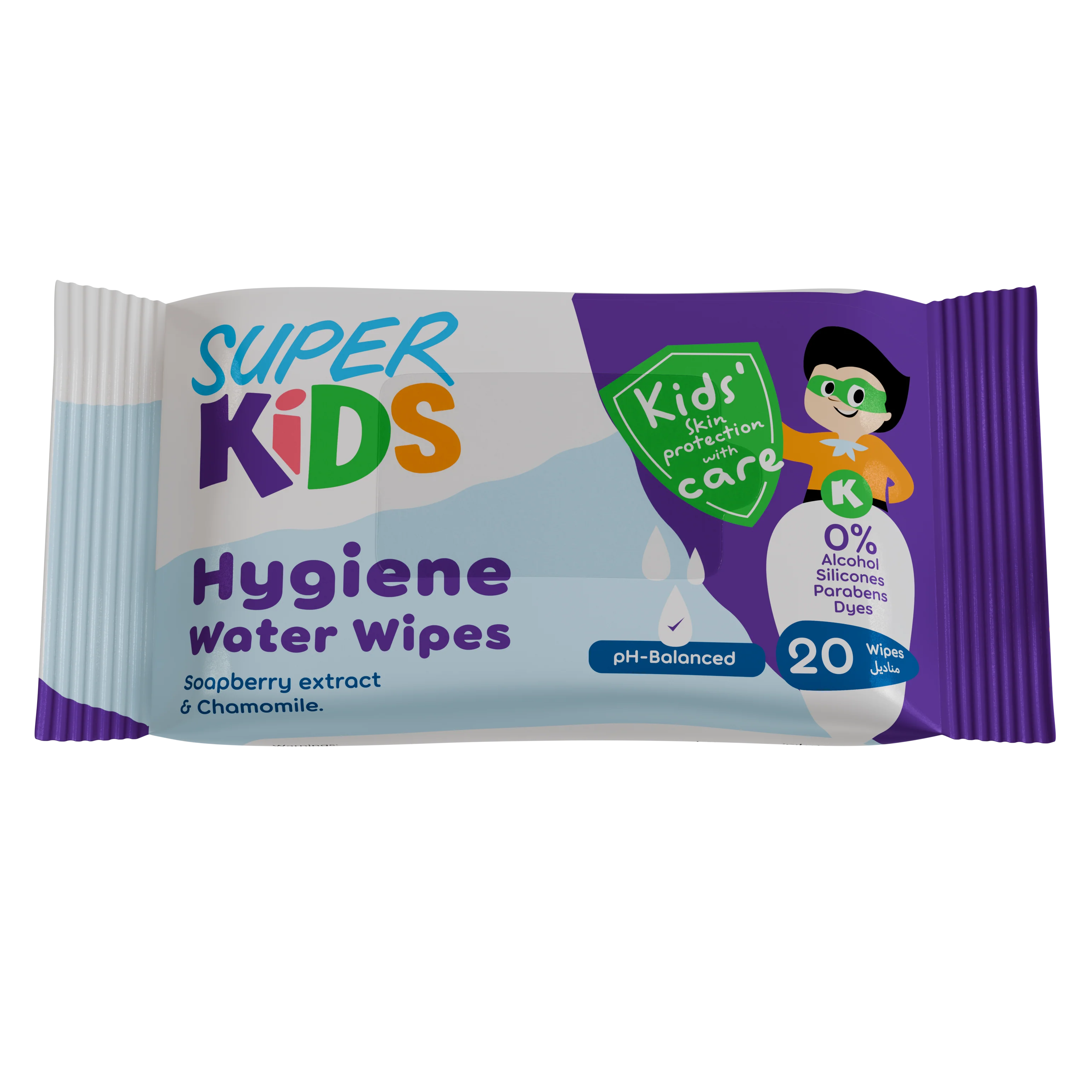 SUPER KIDS 20 WIPES