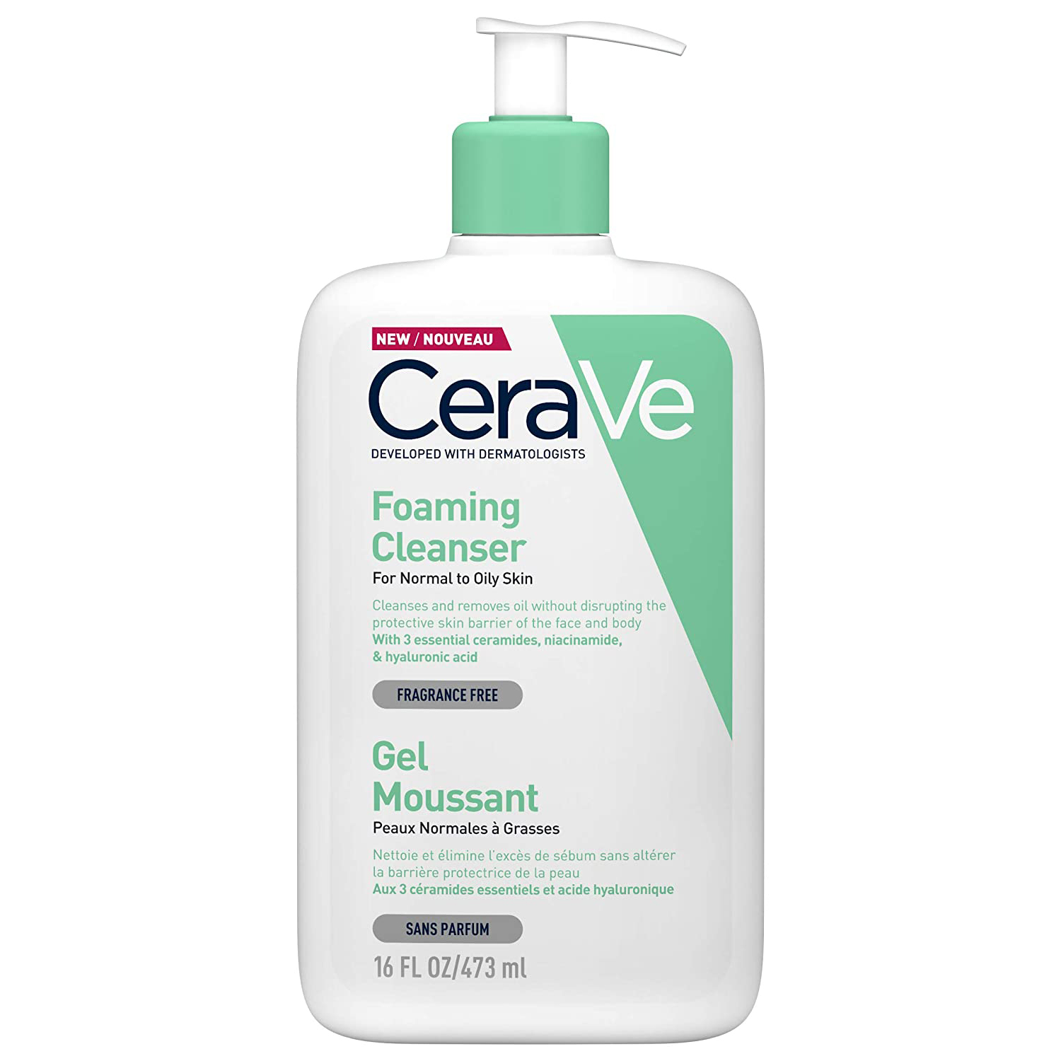 CeraVe Foaming Gel Cleanser for Oily Skin 473ml